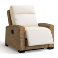 Manuell verstellbarer Relaxsessel mit Liegefunktion, 85 x 95 x 105 cm, Naturbraun/Creme